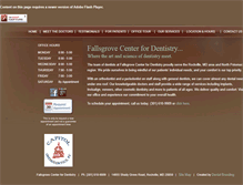 Tablet Screenshot of fallsgrovedentistry.com